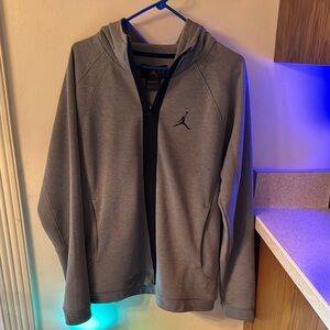 Jordan Gray Full-Zip Hoodie